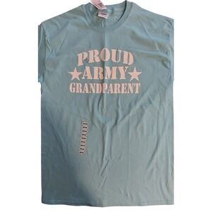 Proud Army‎ Grandparent T-Shirt Military Family Tee Medium #13C